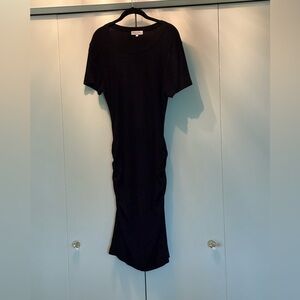 Black knit dress